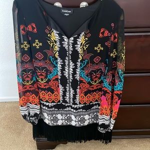 Beautiful fringe above the knee dress